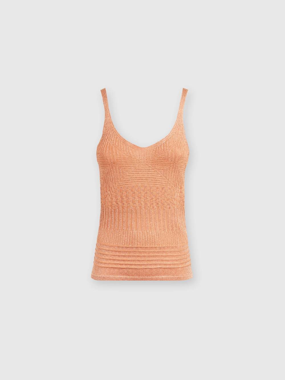 Missoni Canottiera in viscosa multilavorazione lamé Liquidazione