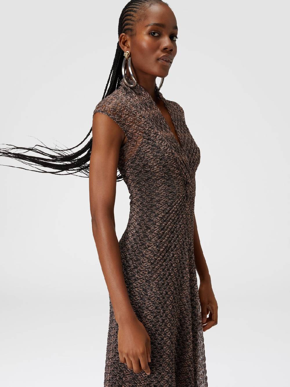 Missoni Abito lungo in pizzo lamé con scollatura torchon Comprane uno, ottenene uno gratis