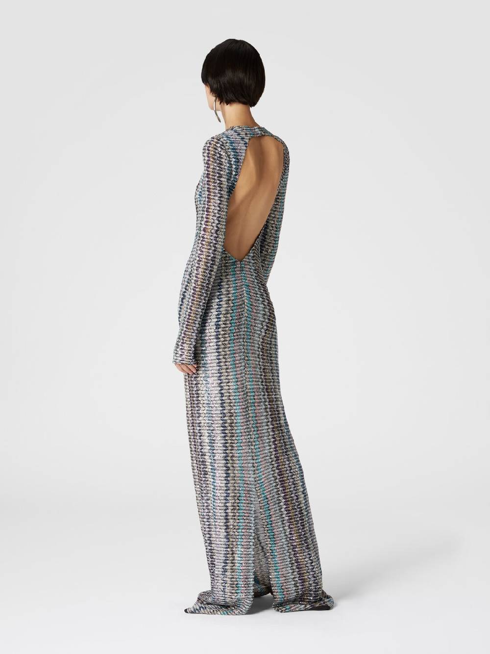 Missoni Abito lungo con paillettes e dettaglio cut out Offerte speciali