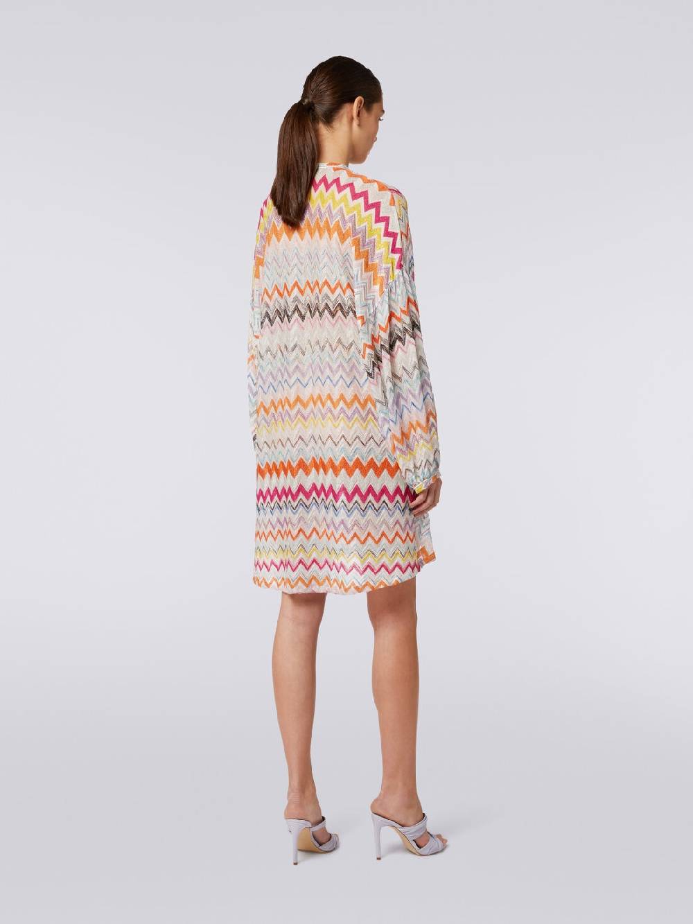 Missoni Caftano copricostume corto con motivo zig zag e lurex Rilascio limitato