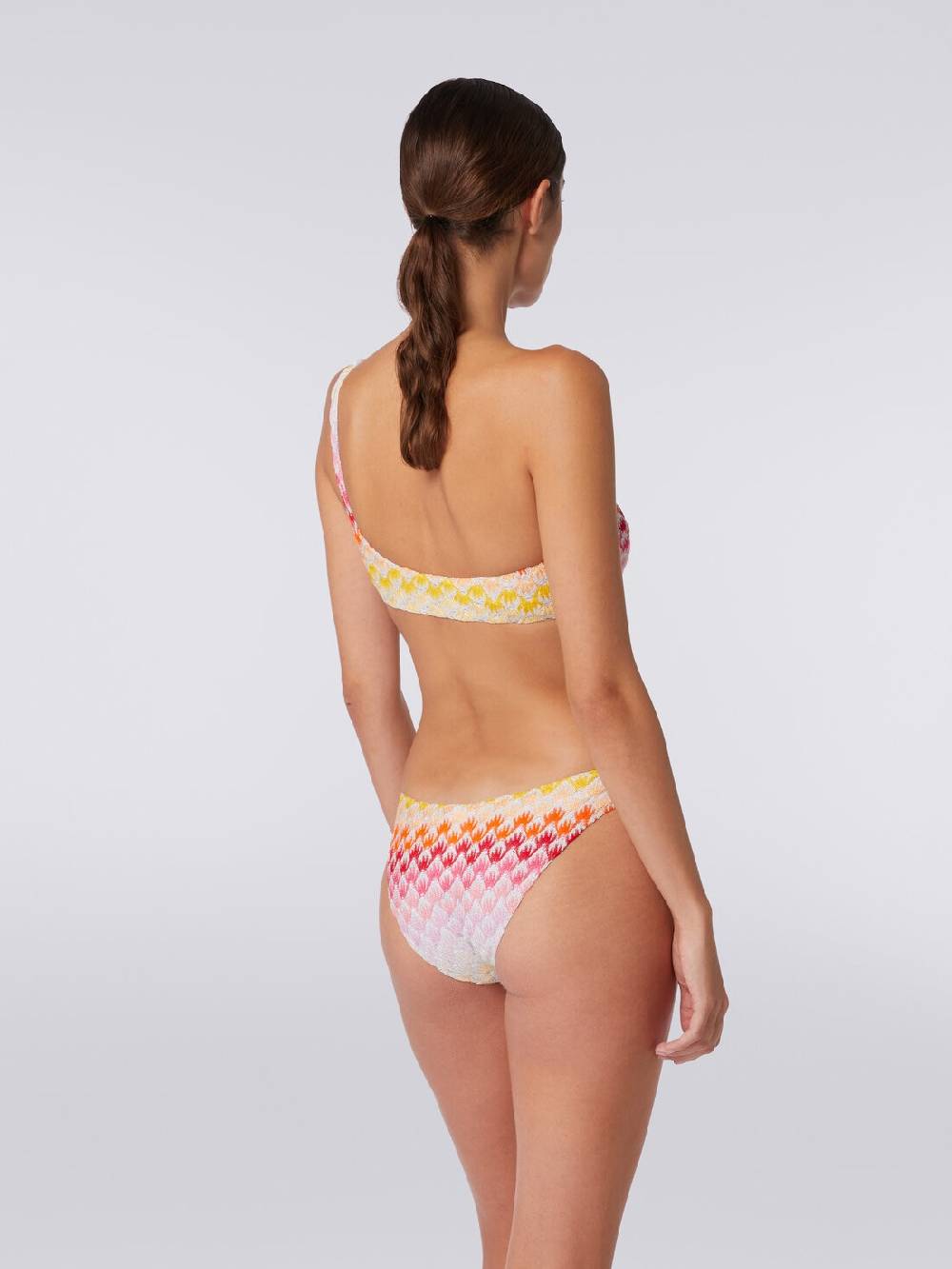 Missoni Bikini monospalla effetto pizzo dégradé con lurex Ultimo giorno