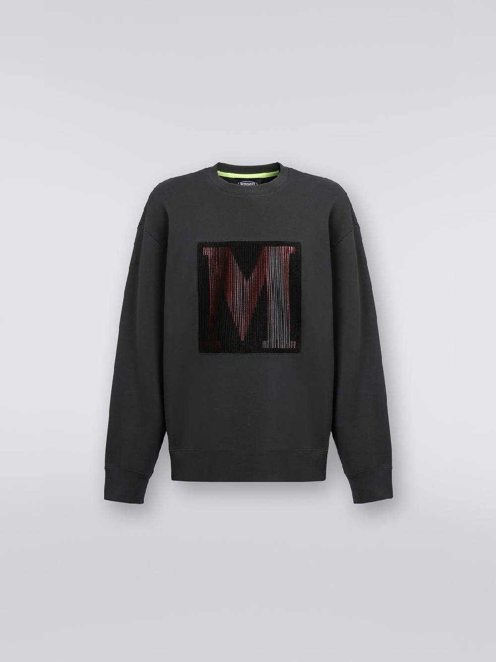 Missoni Felpa girocollo in cotone con macro-logo in collaborazione con Mike Maignan Promozione temporanea
