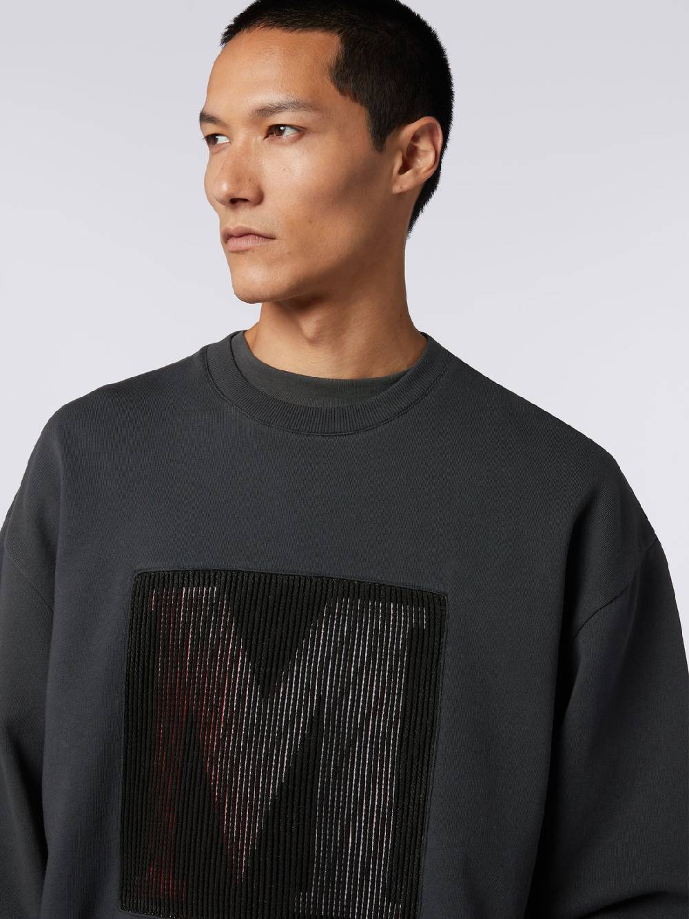 Missoni Felpa girocollo in cotone con macro-logo in collaborazione con Mike Maignan Promozione temporanea