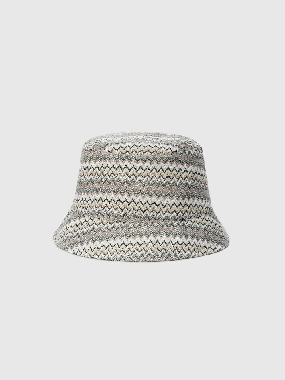 Missoni Bucket hat in viscosa e cotone zig zag Fino al 50% di sconto