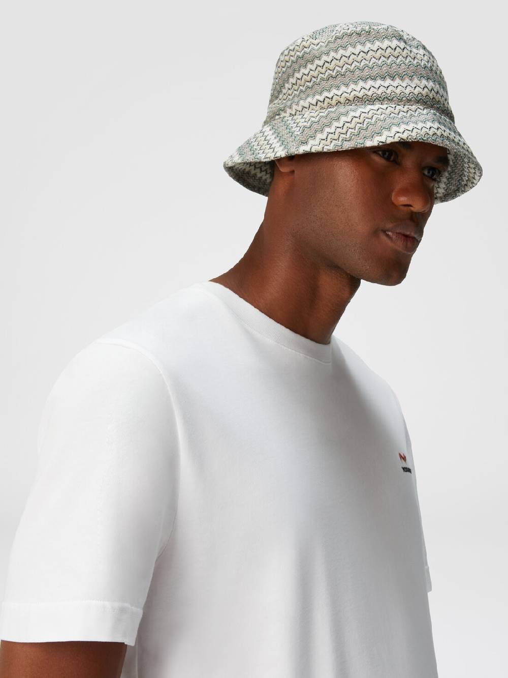 Missoni Bucket hat in viscosa e cotone zig zag Fino al 50% di sconto