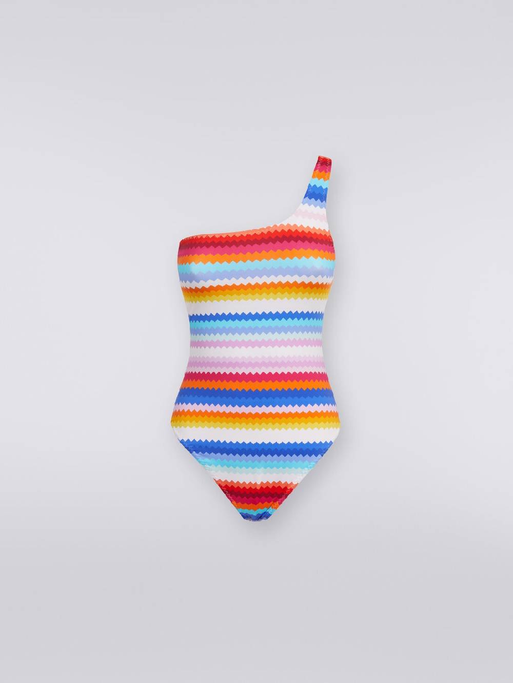 Missoni Costume intero monospalla stampa zig zag Fino al 60% di sconto