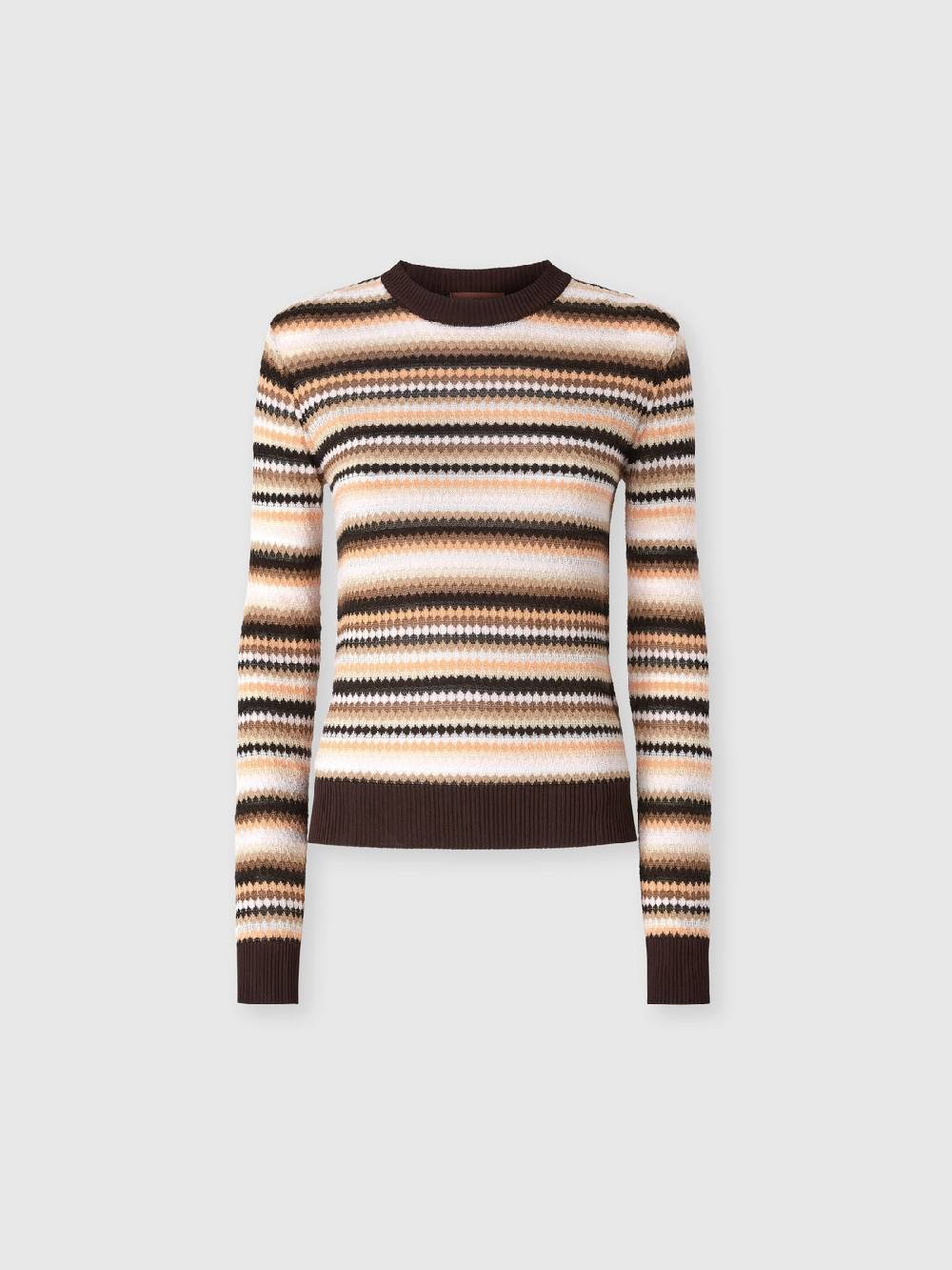 Missoni Pullover girocollo in lana e viscosa a righe Only for today