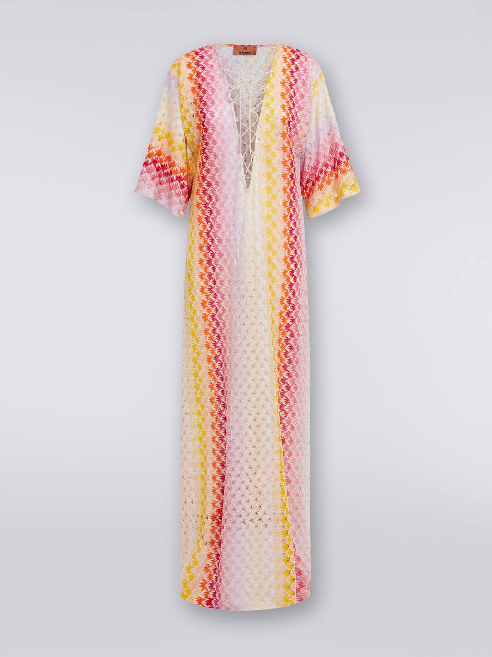 Missoni Caftano copricostume lungo effetto pizzo dégradé con lurex 50% di sconto con spedizione gratuita