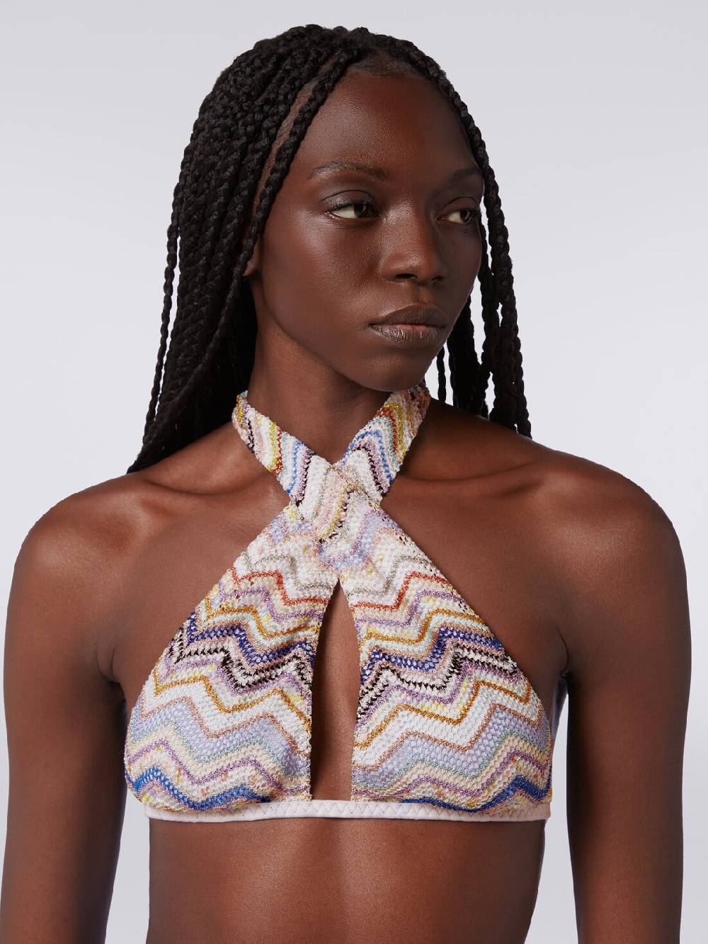 Missoni Bikini in crochet con lurex e slip a vita alta Officina