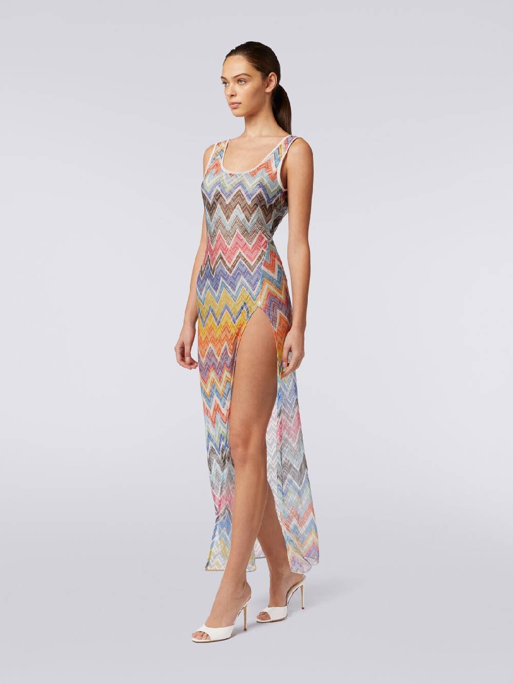 Missoni Copricostume lungo stampa zig zag con lurex Limitato a 3 giorni