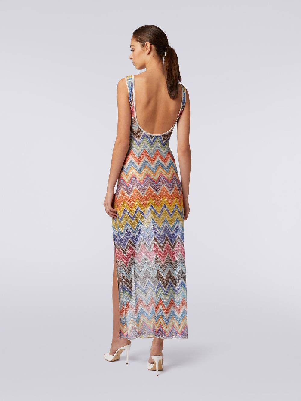 Missoni Copricostume lungo stampa zig zag con lurex Limitato a 3 giorni