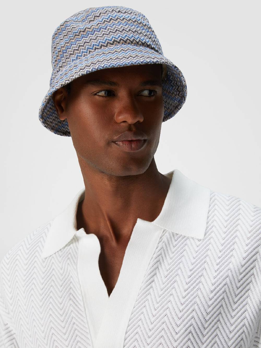 Missoni Bucket hat in viscosa e cotone zig zag In vendita