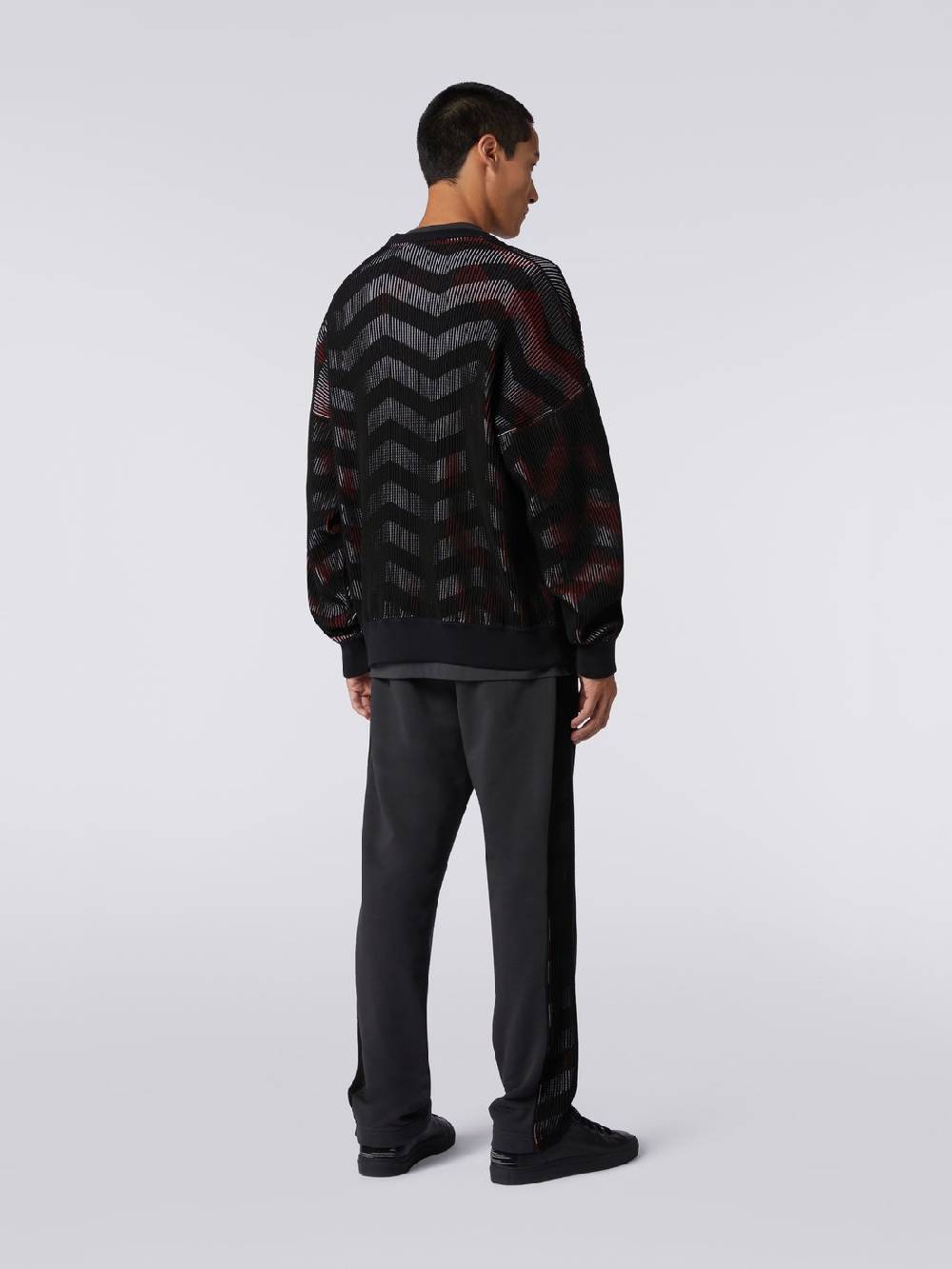 Missoni Maglione girocollo in misto cotone chevron in collaborazione con Mike Maignan Duty-free