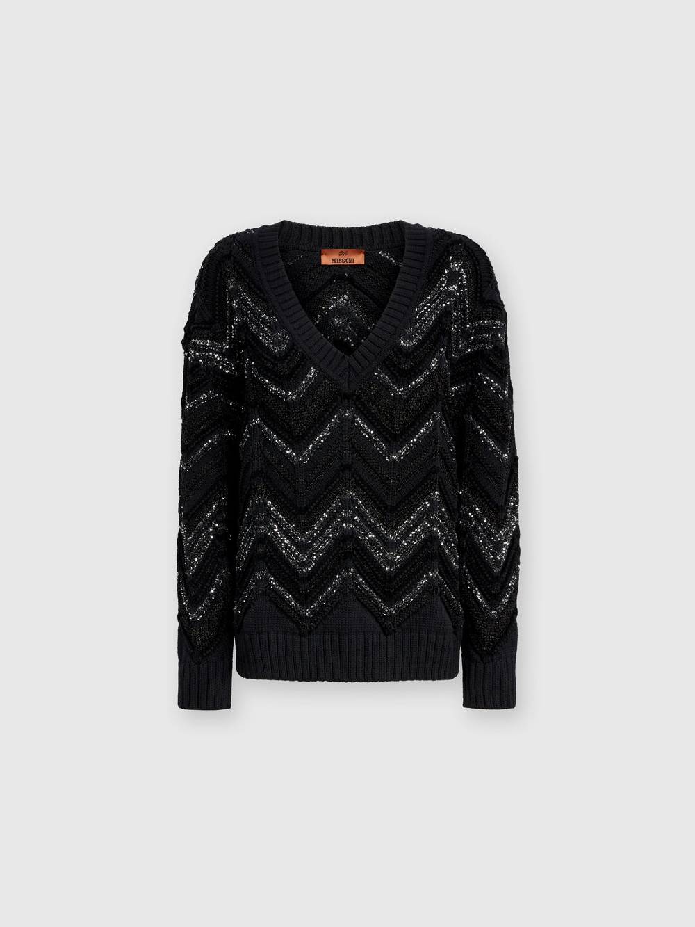 Missoni Pullover oversize con motivo zig zag e paillettes 50% di sconto per tempo limitato