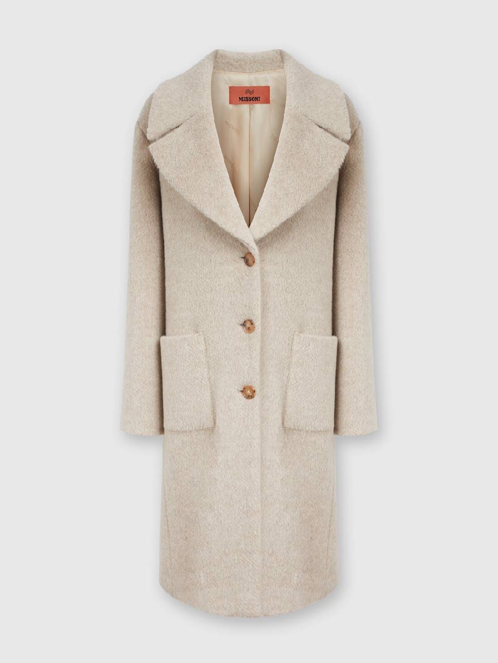 Missoni Cappotto lungo in misto alpaca 2025