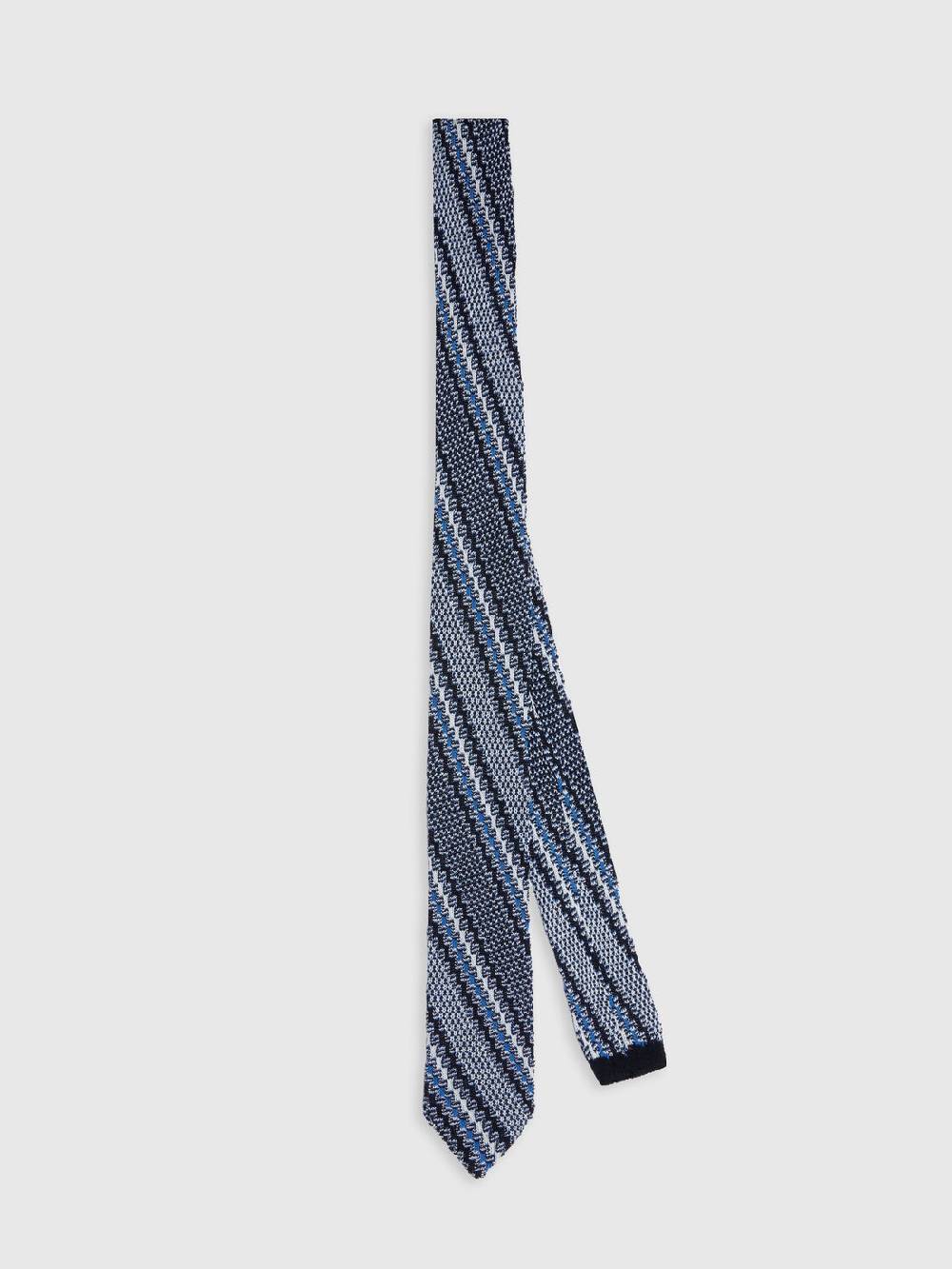 Missoni Cravatta in cotone e lino con ricami Vendita