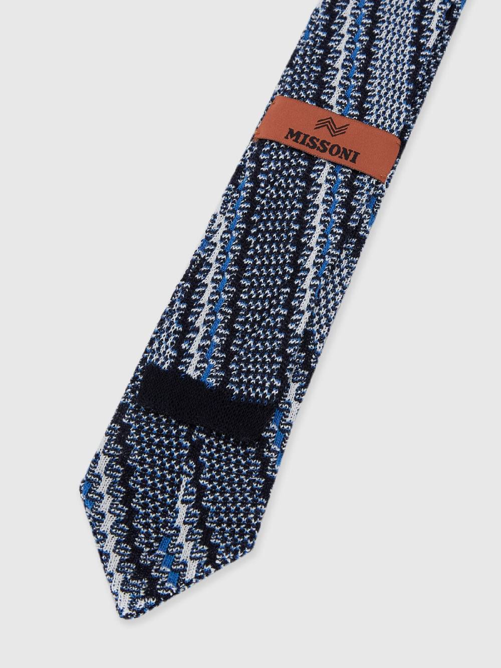 Missoni Cravatta in cotone e lino con ricami Vendita
