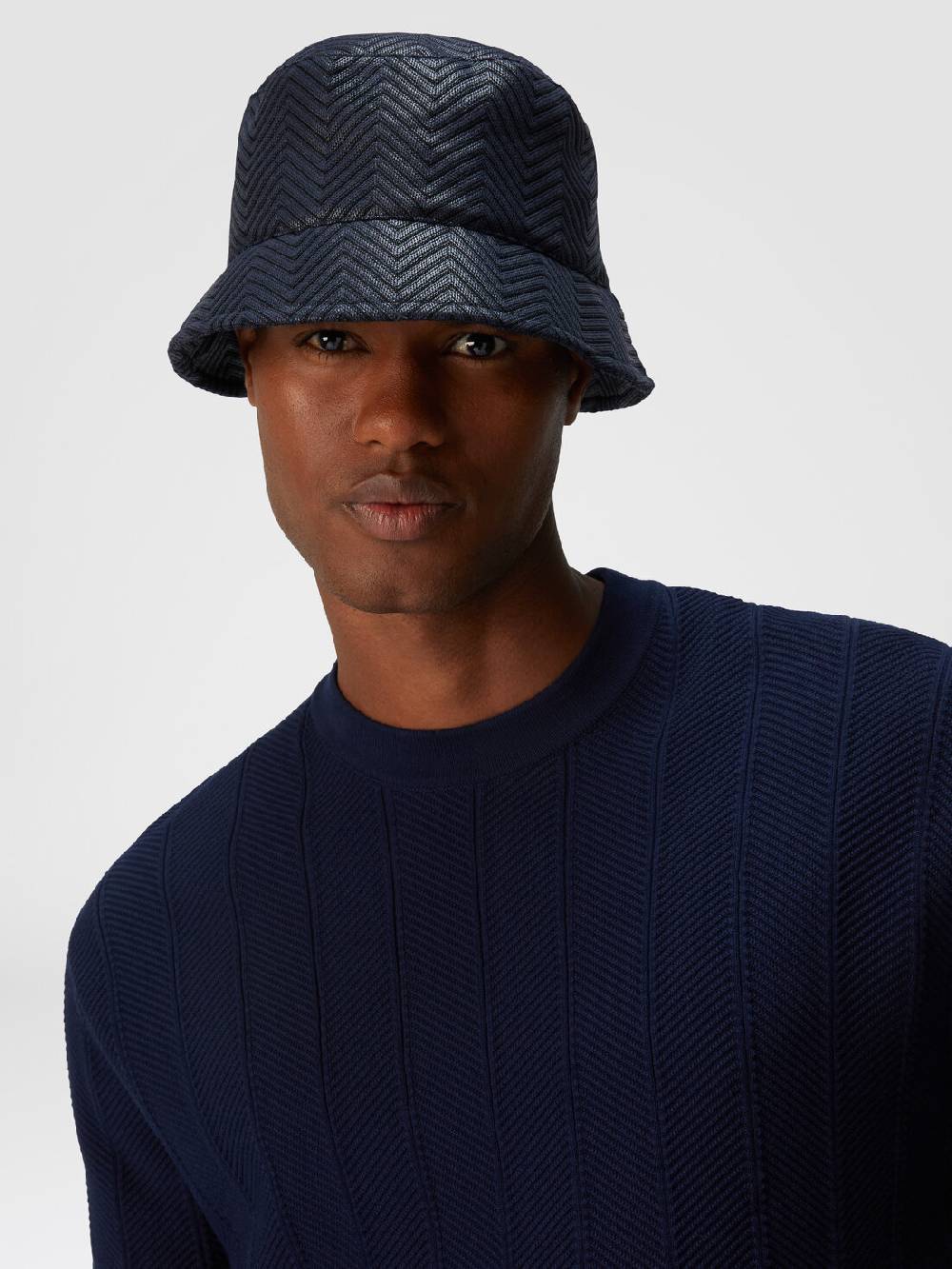 Missoni Bucket hat in cotone e viscosa chevron Promozione
