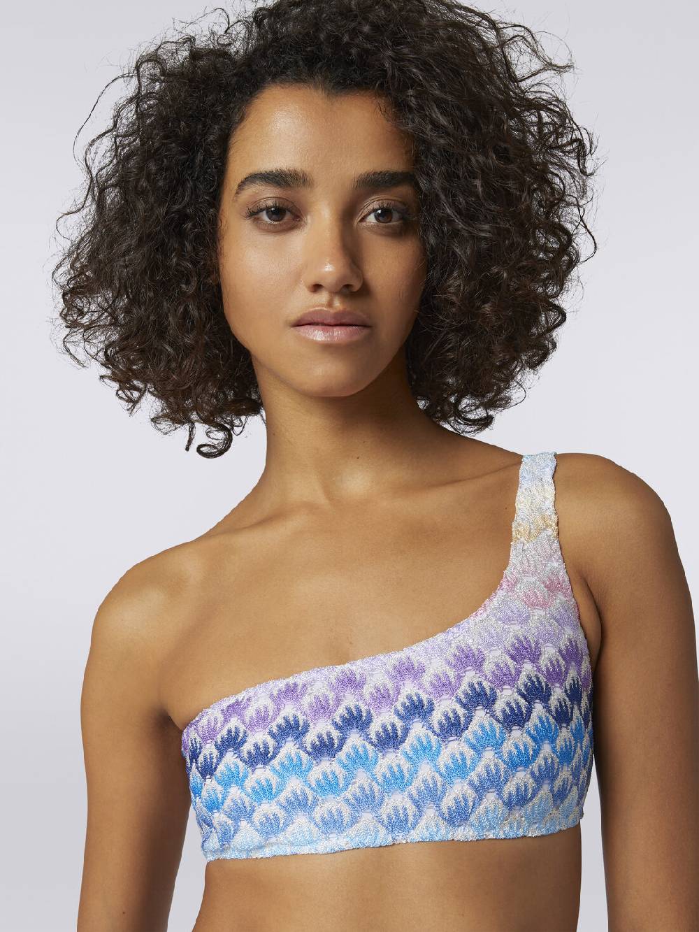 Missoni Bikini monospalla effetto pizzo dégradé con lurex Qualità Garantita