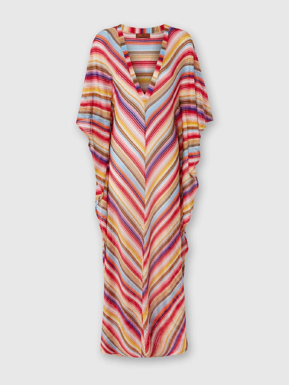Missoni Caftano copricostume lungo in crochet rigato Negozi Online