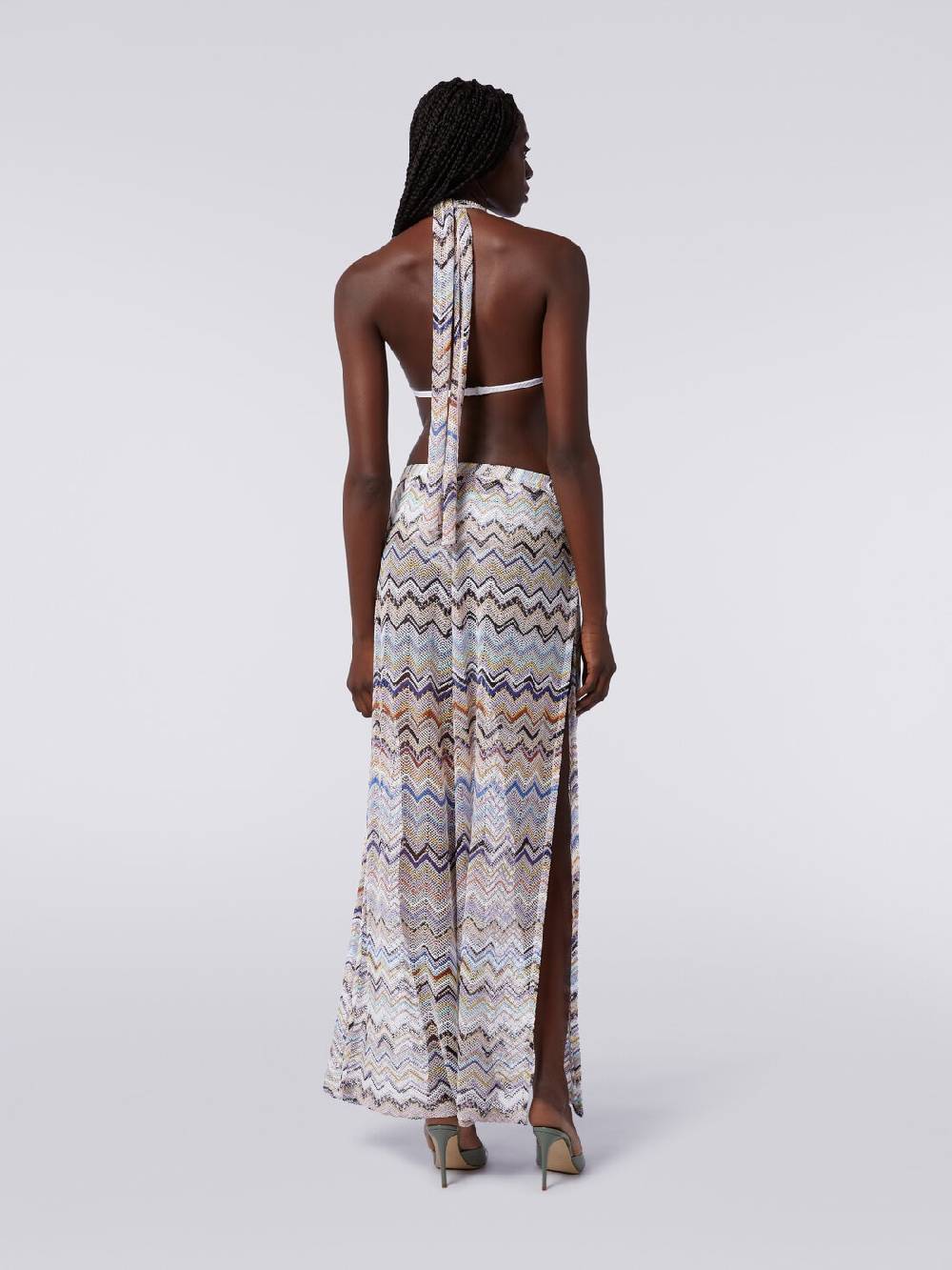 Missoni Pantaloni in maglia di viscosa a rete zig zag con lurex Fino Al -60%