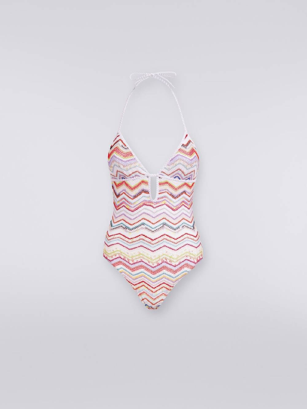 Missoni Costume intero in crochet zig zag con lurex Shopping Online