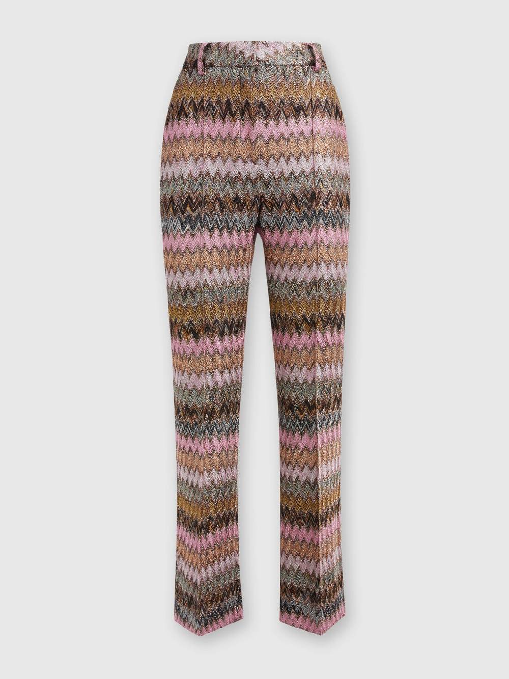 Missoni Pantaloni crop in misto viscosa zig zag lamé Sottocosto