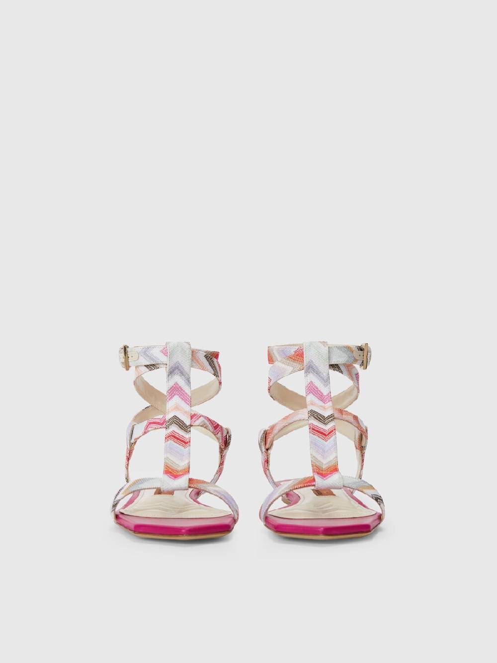 Missoni Sandali bassi in tessuto zig zag Vendita Economica