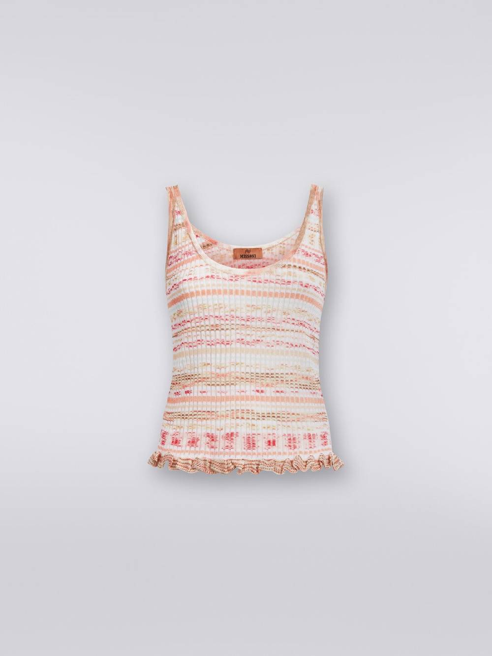 Missoni Canottiera in viscosa a costine fiammata Negozio online di fabbrica