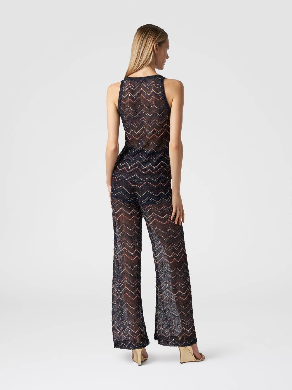 Missoni Canottiera in maglia zig zag con lurex e paillettes Fornitura limitata
