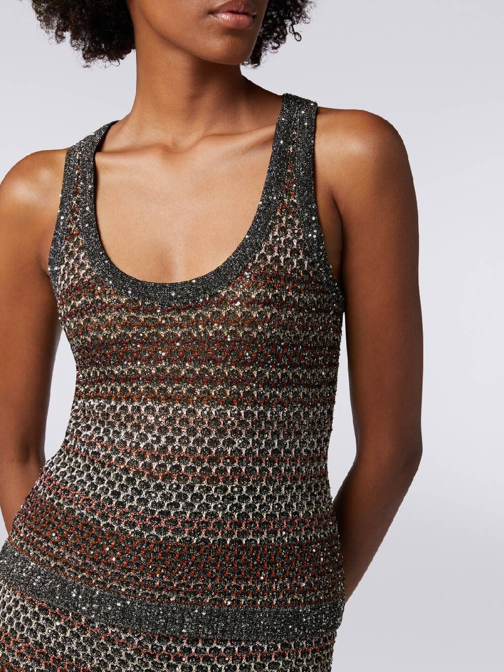 Missoni Canottiera in maglia a rete con applicazione di paillettes Offerta esclusiva