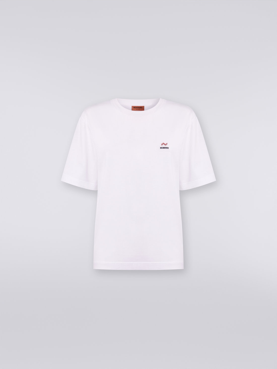 Missoni T-shirt girocollo in cotone con ricamo e logo Cyber Monday