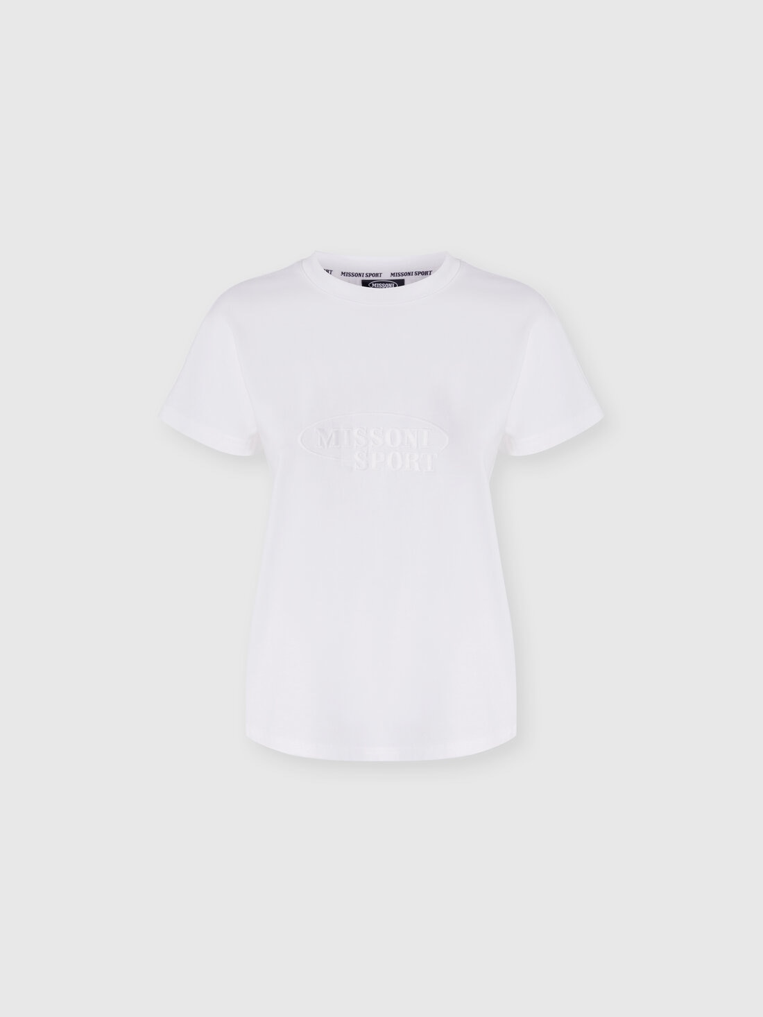 Missoni T-shirt girocollo in cotone con logo Offerta San Valentino