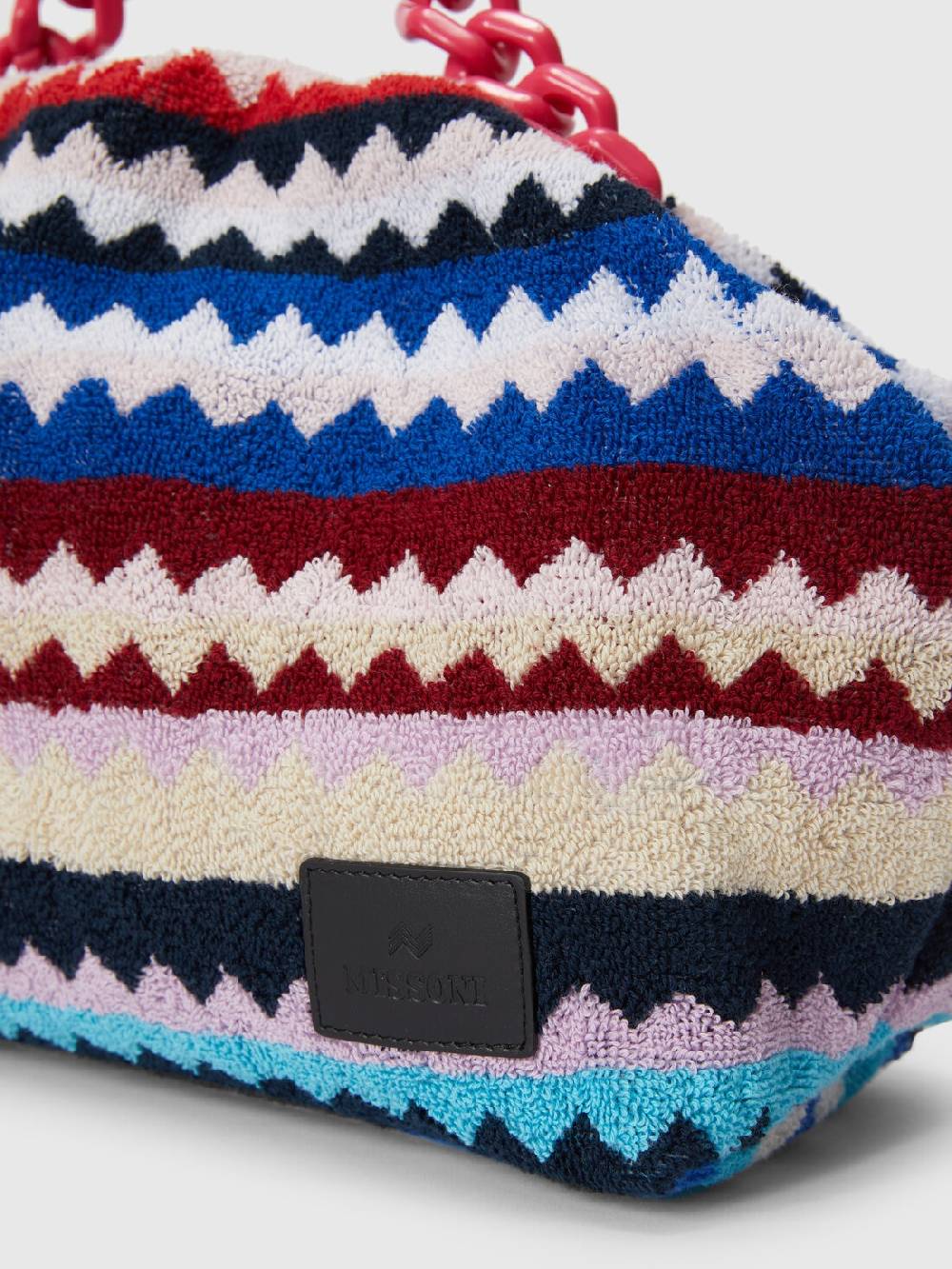 Missoni Clutch in spugna di cotone zig zag Online Outlet