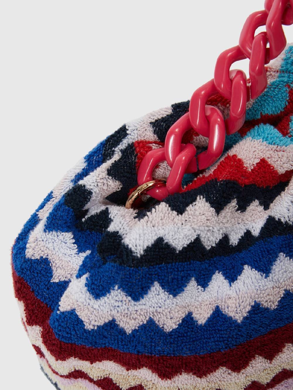 Missoni Clutch in spugna di cotone zig zag Online Outlet