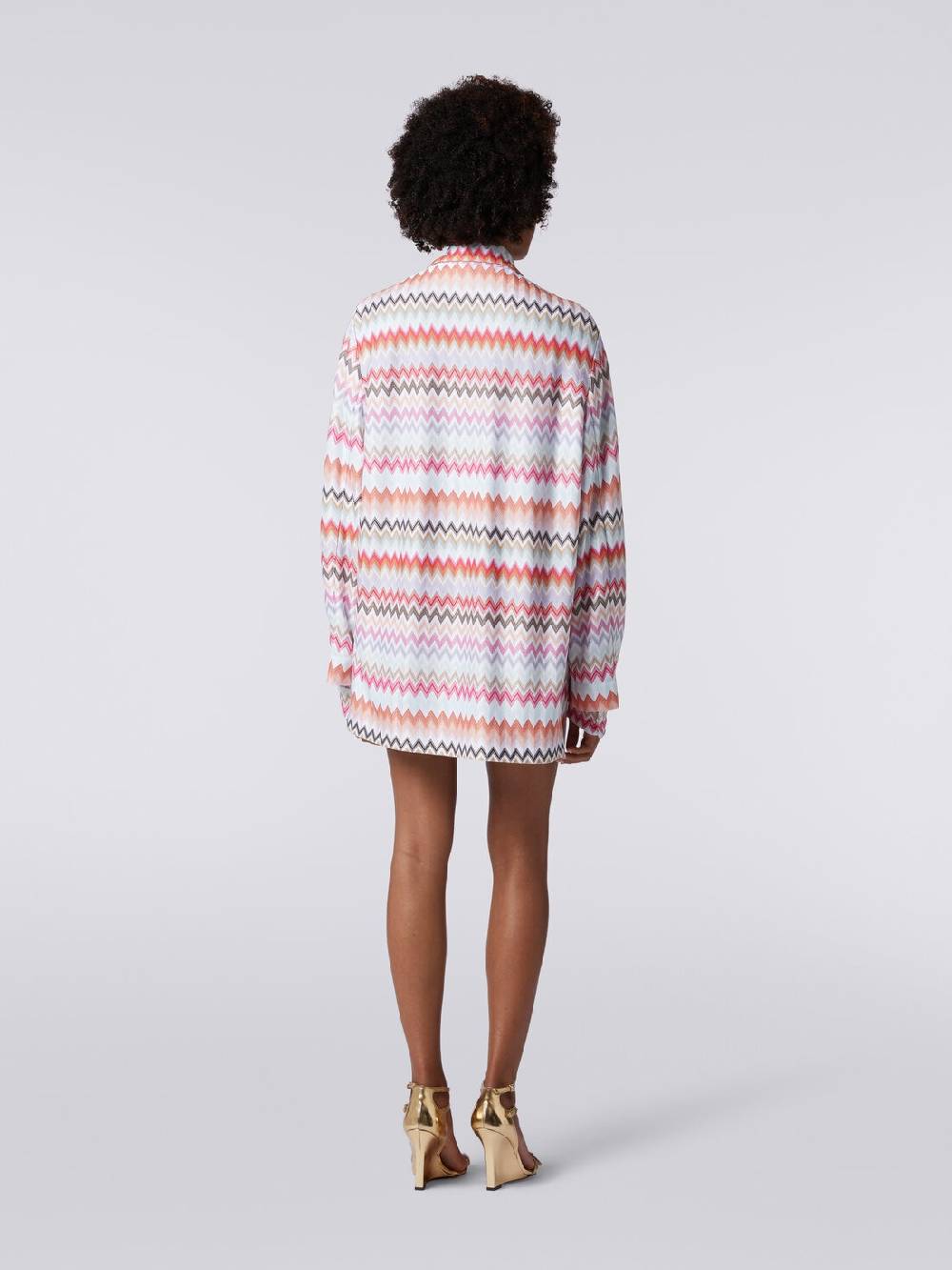 Missoni Blazer doppiopetto in cotone e viscosa stampa zig zag Prezzo basso