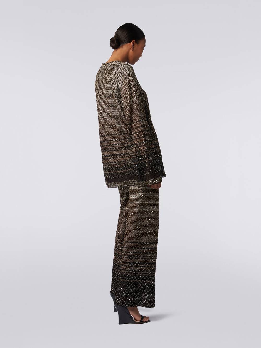 Missoni Pantaloni in maglia dégradé con paillettes Offerta settimanale