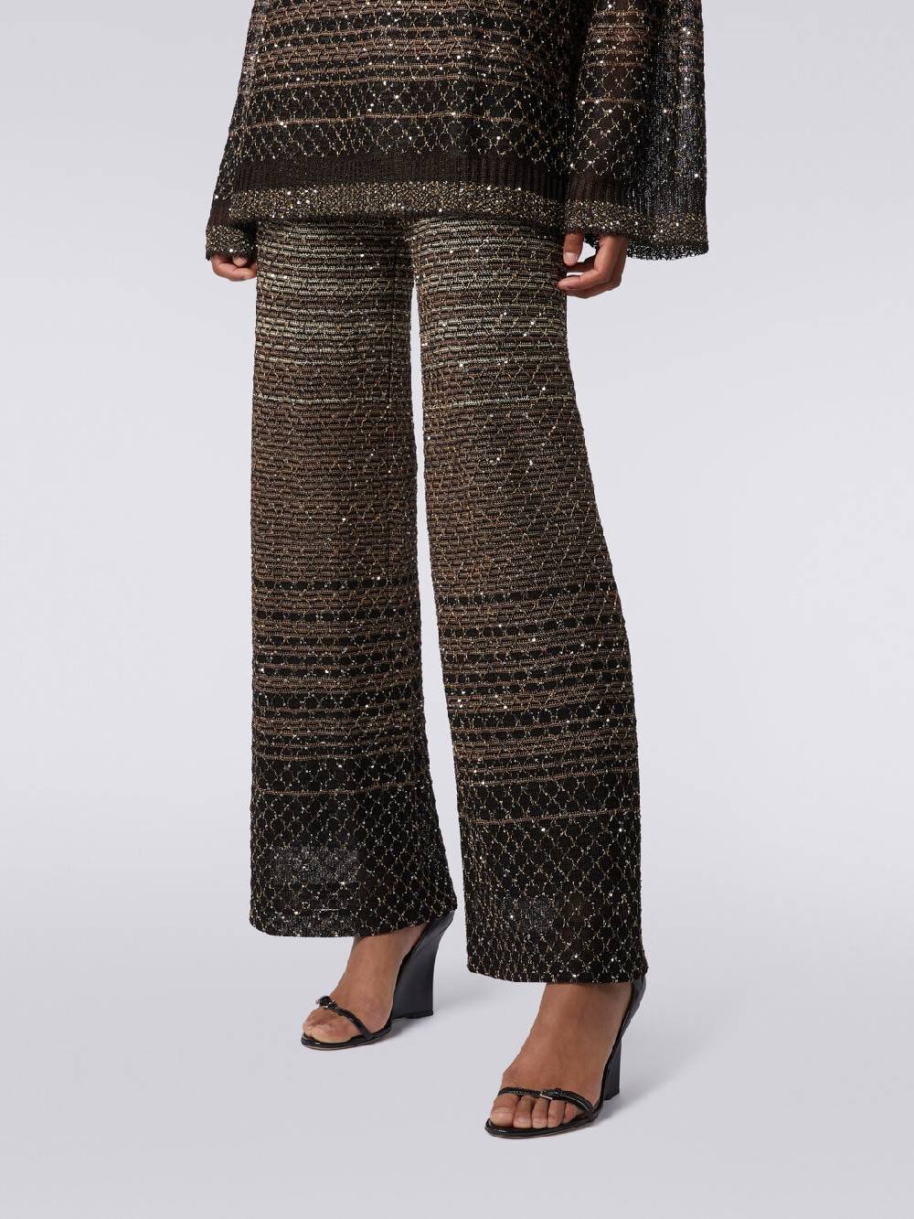Missoni Pantaloni in maglia dégradé con paillettes Offerta settimanale