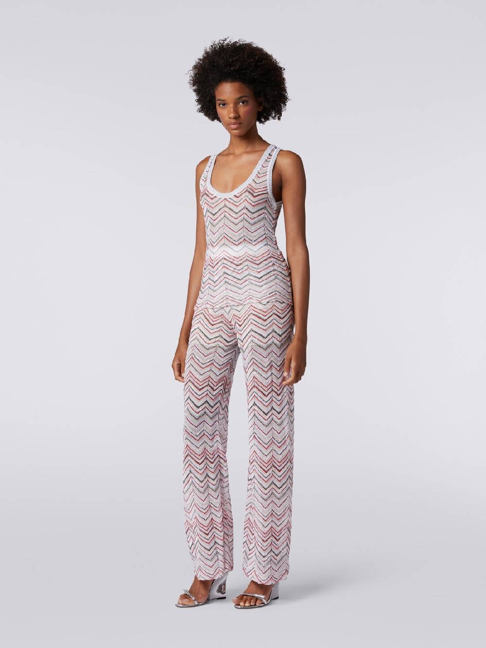 Missoni Canottiera in maglia zig zag con lurex e paillettes ACQUISTA ORA