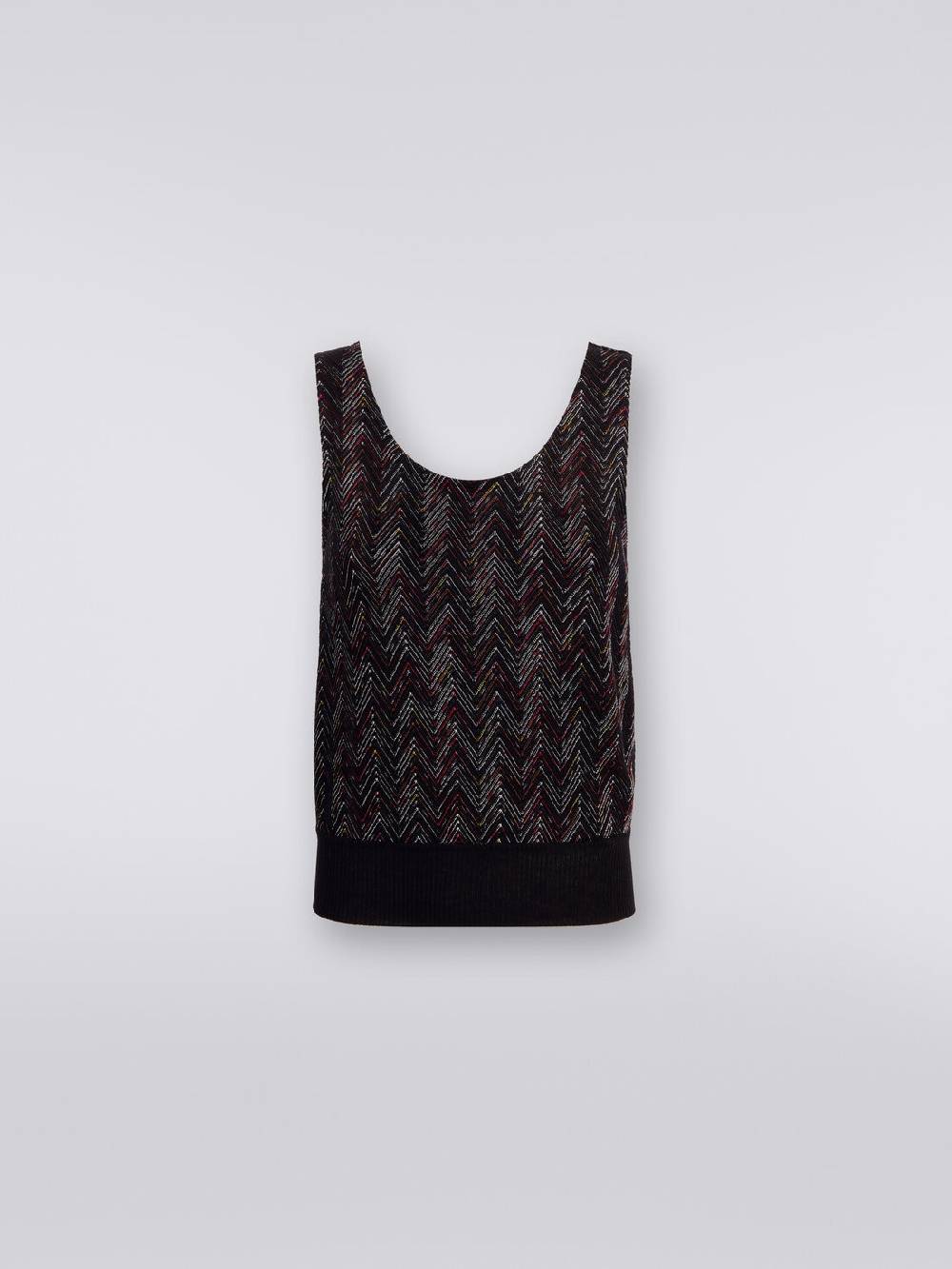 Missoni Canottiera in maglia di lana viscosa zig zag Ultimi due giorni