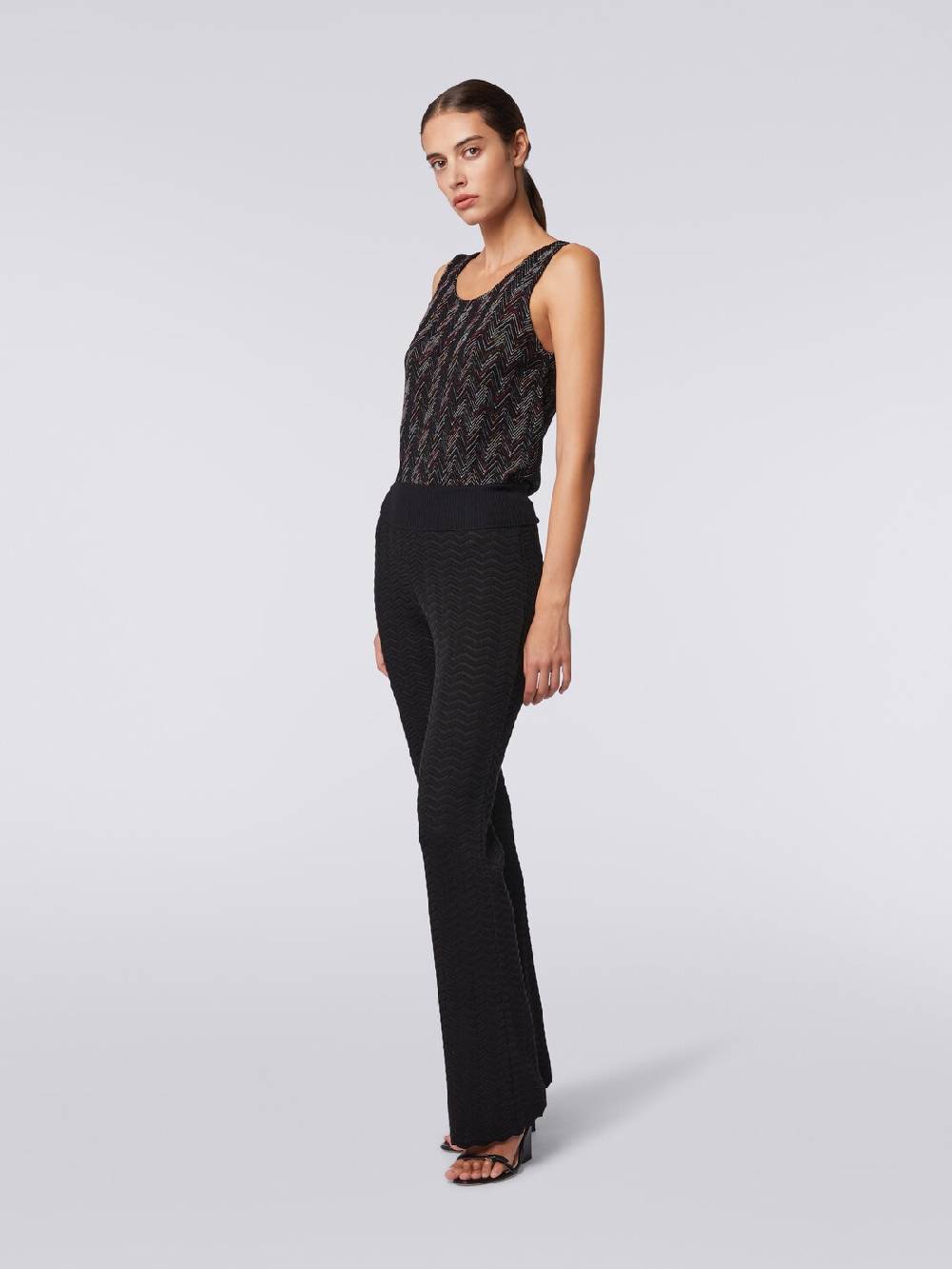 Missoni Canottiera in maglia di lana viscosa zig zag Ultimi due giorni