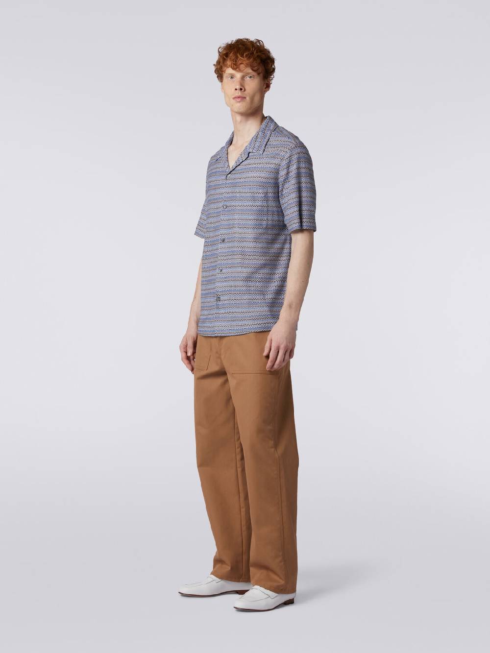 Missoni Camicia a maniche corte modello bowling zig zag Promozione temporanea