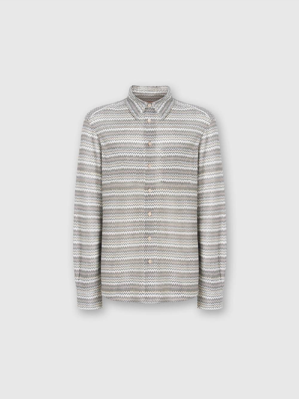 Missoni Camicia a maniche lunghe in misto viscosa chevron Fino al 60% di sconto