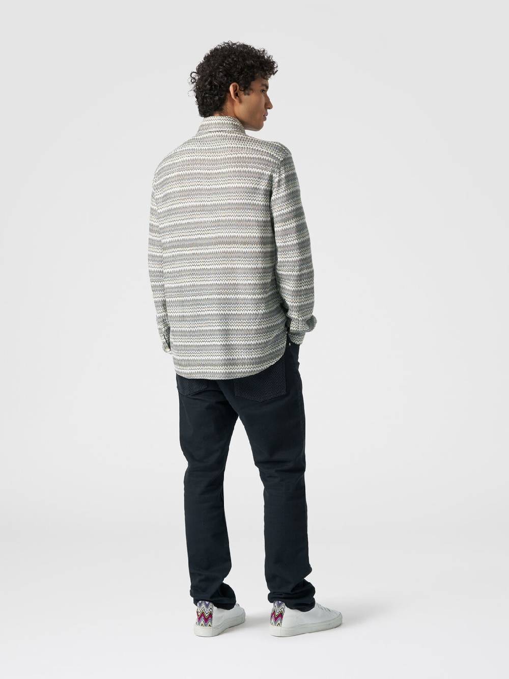 Missoni Camicia a maniche lunghe in misto viscosa chevron Fino al 60% di sconto