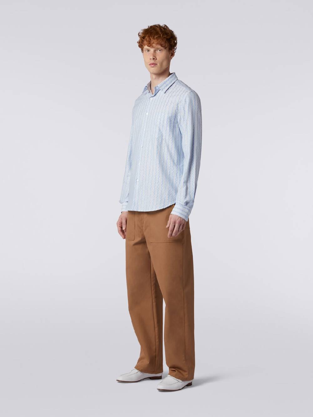 Missoni Camicia a maniche lunghe in popeline di cotone Fino al 65% di sconto