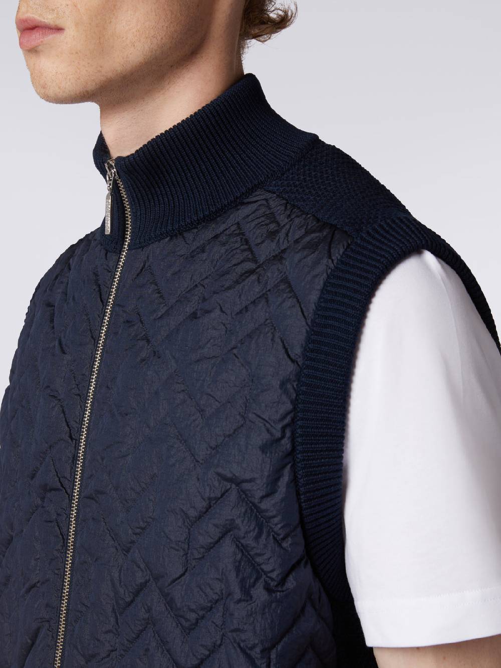 Missoni Gilet impunturato a zig zag con parte posteriore e profili in maglia Offerta speciale della fabbrica