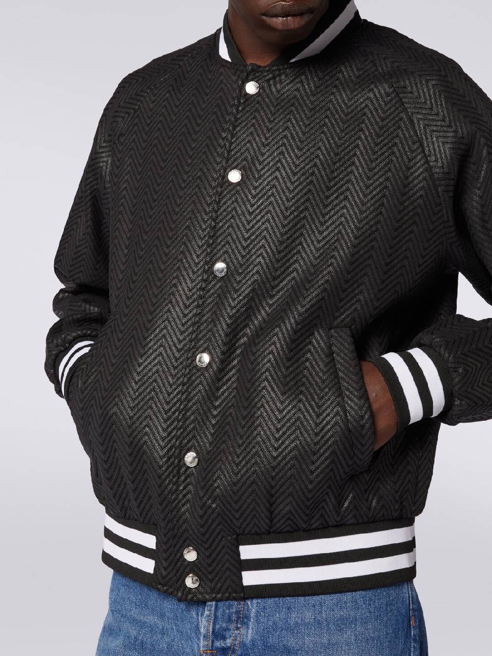 Missoni Bomber in cotone e viscosa zig zag Discount Store per i nuovi prodotti