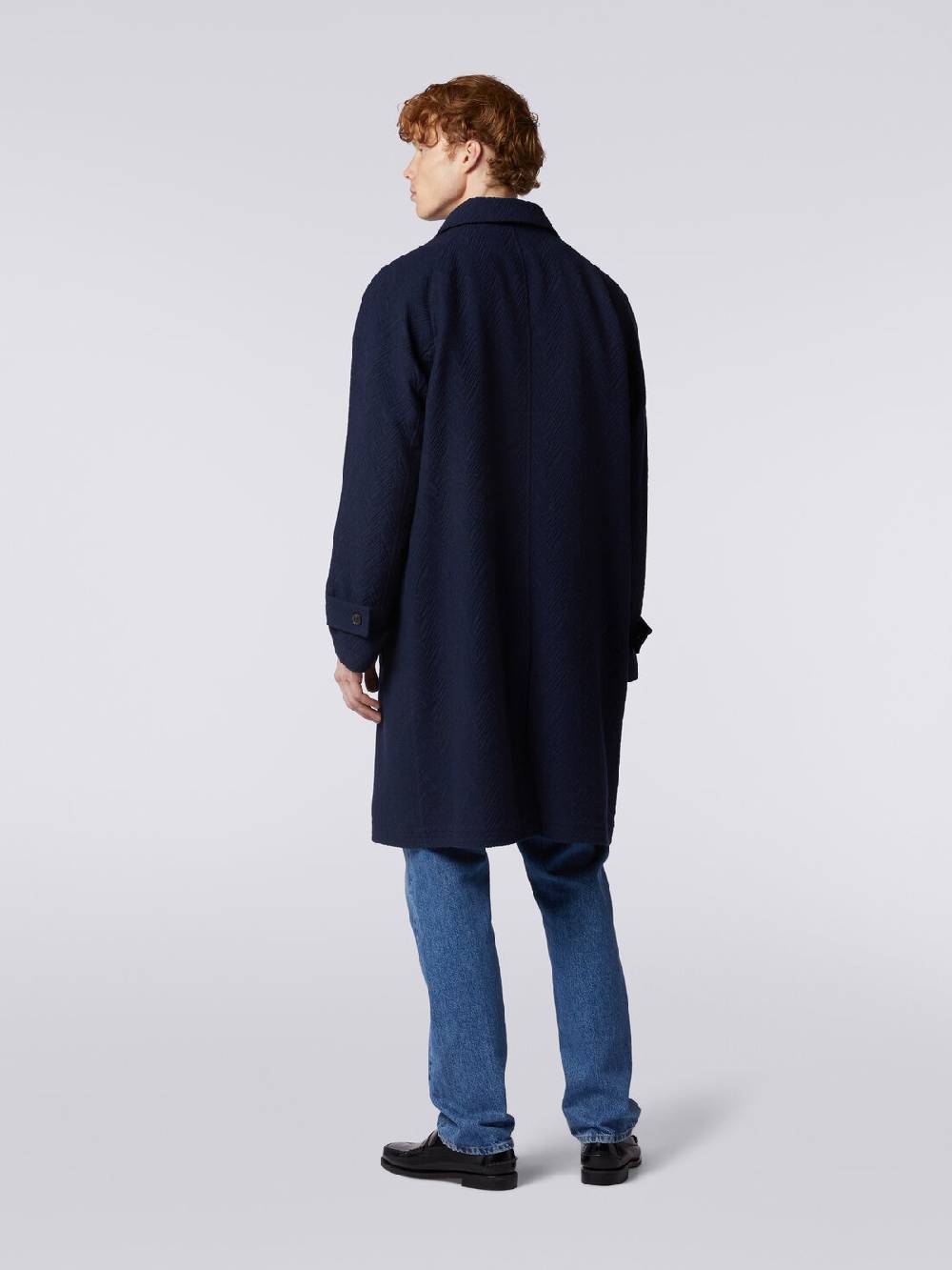 Missoni Cappotto misto lana jacquard con motivo zig zag Super sconto