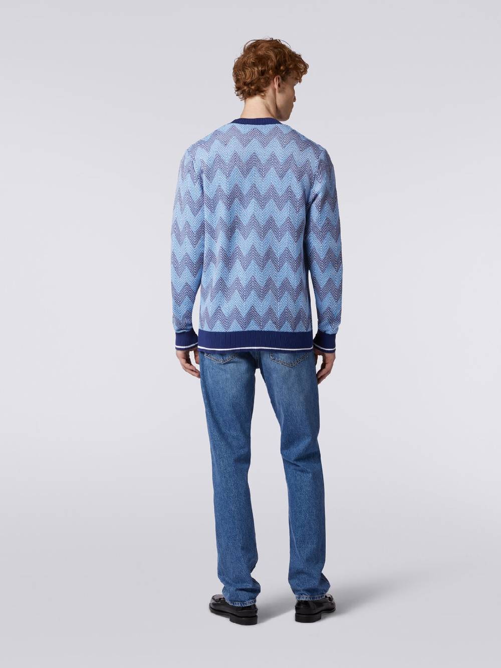 Missoni Cardigan in maglia di cotone chevron con profili a contrasto Trasporto libero internazionale