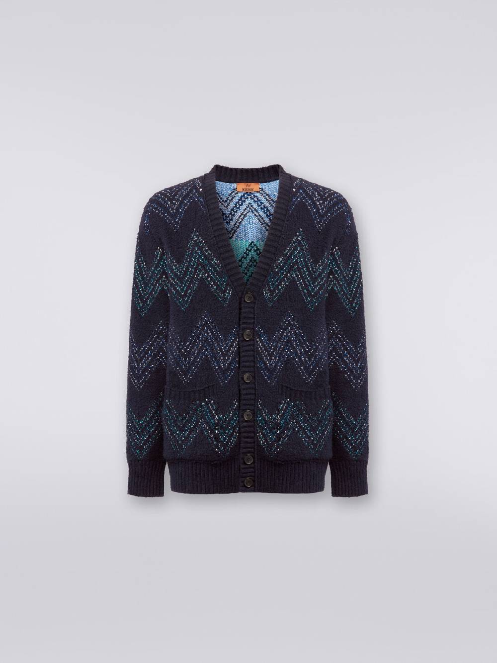 Missoni Cardigan con scollatura a V in misto cotone zig zag Limitato a 3 giorni